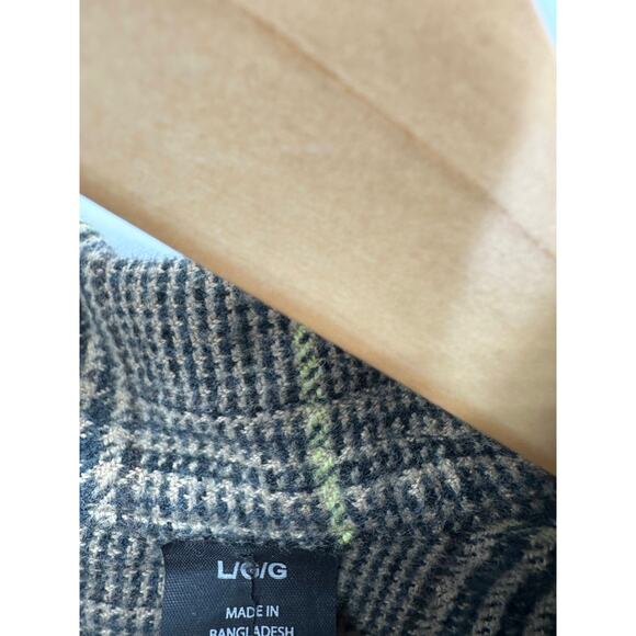 Levi's Brown Black Yellow Plaid Long Sleeve Button Down Shirt Men's Size Large L - Picture 7 of 11